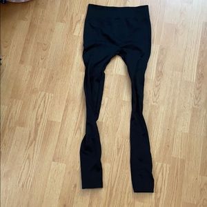 Black fleece lined leggings